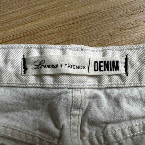 Lovers and Friends White Jean Shorts - Picture 2 of 10